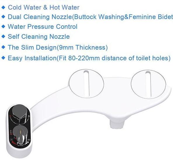 Bidet Faucet - Non-Electric Toilet Seat Bidet Attachment Portable Bidet
