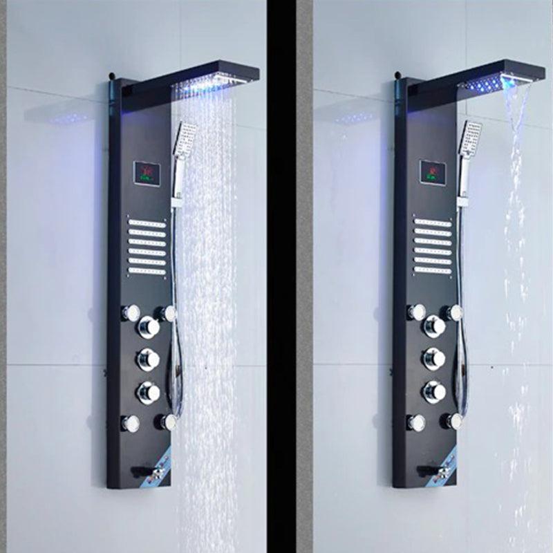 Waterfall Shower Panel Faucet LED Light Body Massage Jets-Shower Faucet-Index Bath