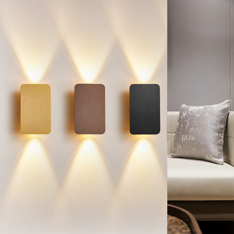 Ozawa Modern Square Wall Lamp – Metal & Acrylic Sconce for Bedroom & Living Room