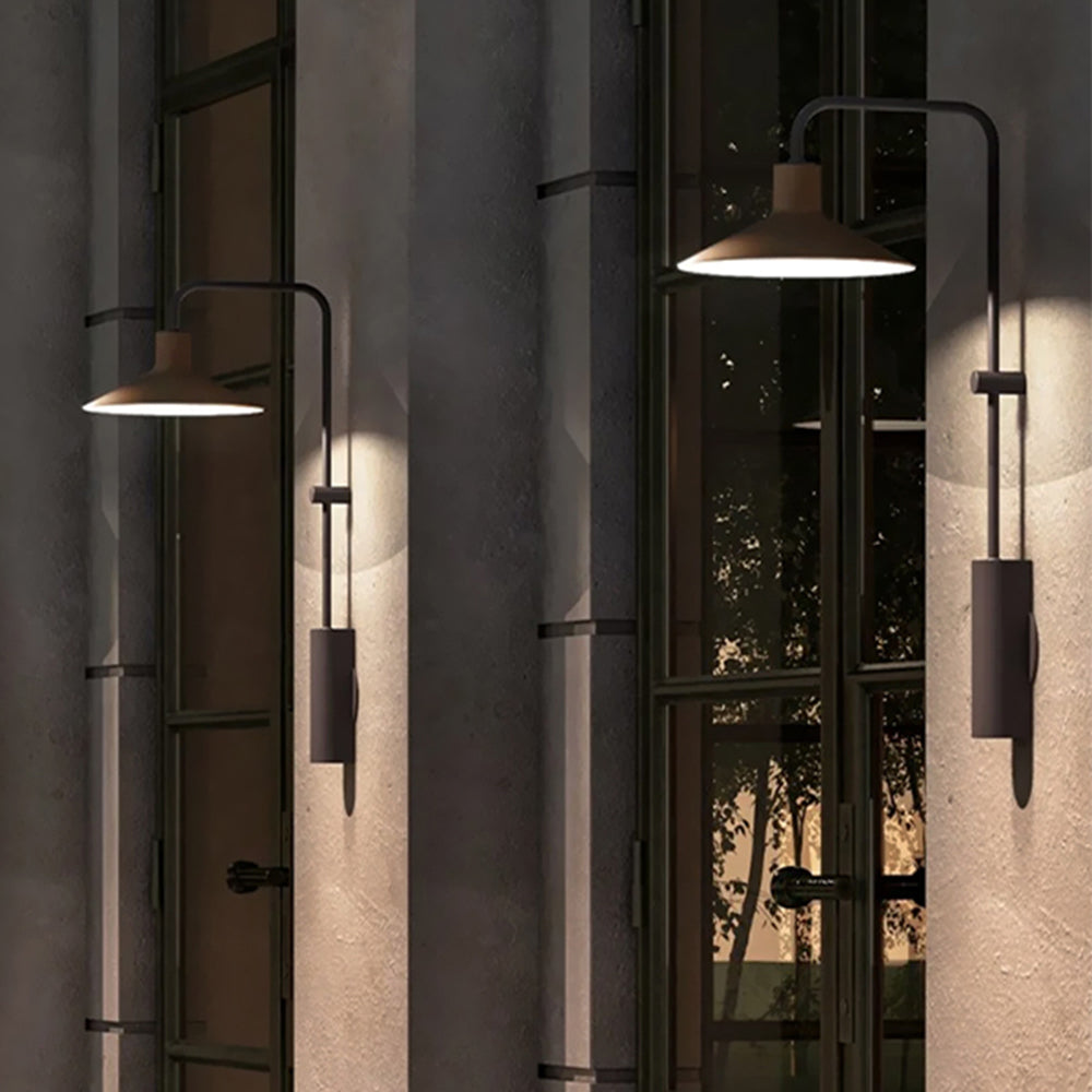Carins Metal Outdoor Cone Wall Lamp 15.8" – 3-Colour Finishes