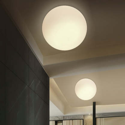 Modern Bubble Sphere Indoor Wall Lamp – White Glass Shade