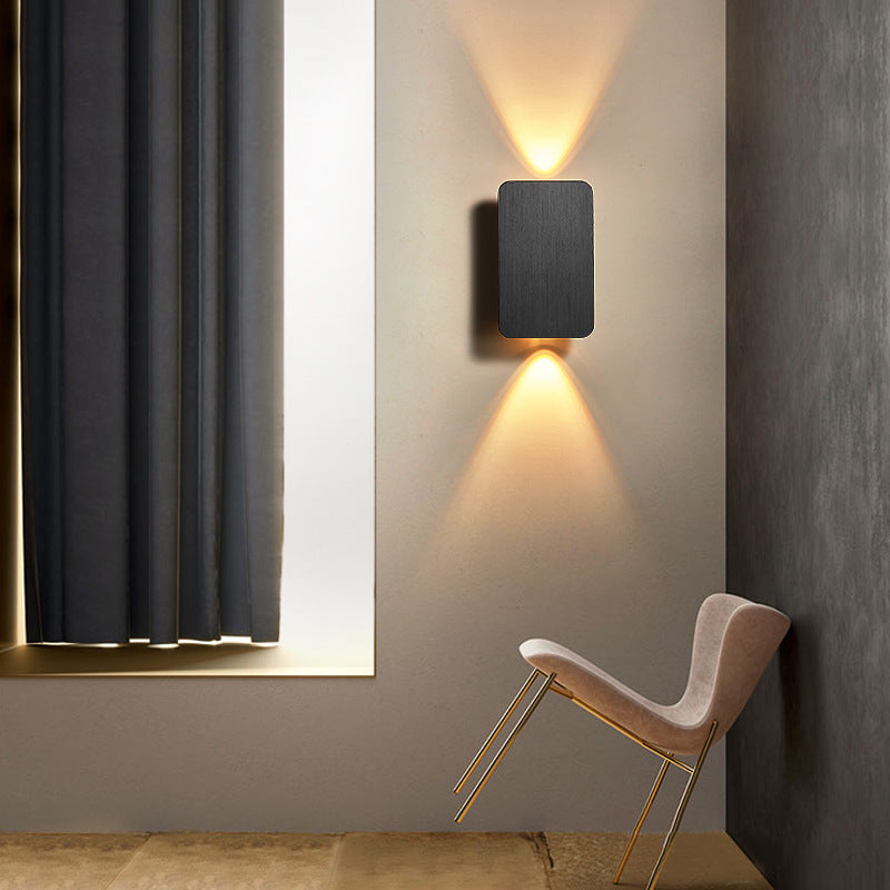 Ozawa Modern Square Wall Lamp – Metal & Acrylic Sconce for Bedroom & Living Room