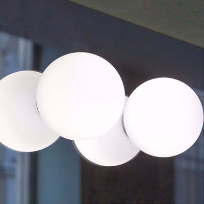 Modern Bubble Sphere Indoor Wall Lamp – White Glass Shade