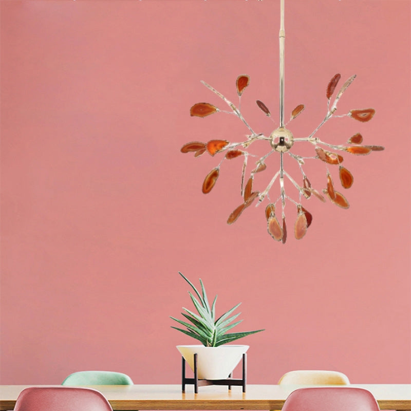 Aurora Gemstone Agate Colourful Chandelier for Bedroom and Living Room