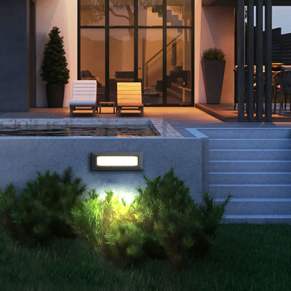 Orr Rectangular Outdoor Deck & Step Light – Black or Grey, 9.1" x 3.1"