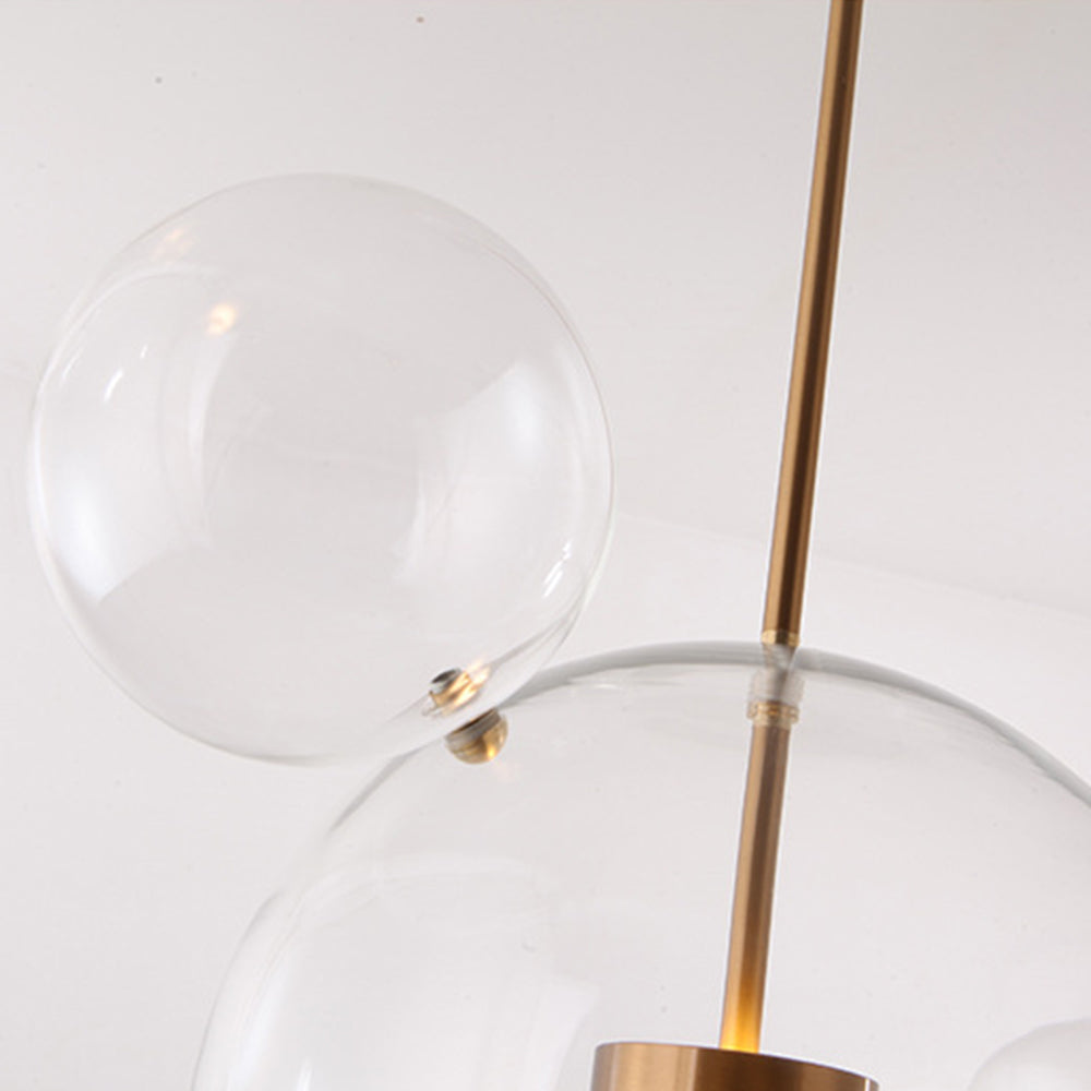 Hailie Glass Bubble Cluster Pendant Light – Frosted Glass, 1/3/5 Heads