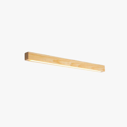 Natural Wood Linear Wall Lamp For Warm Ambience