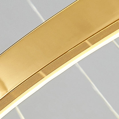 Arisha 3–5 Ring Pendant Light – Gold Finish, 3-Color Temperature Switchable