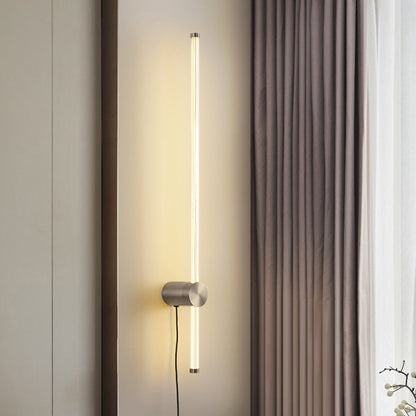 Edge Coppery & Nickel Wall Lamp – Metal & Acrylic, 23.6-31.6"