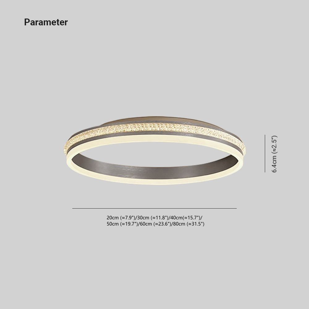 Quinn Modern Ring Flush Mount Ceiling Light – 7.9–31.5" 3-Color LED