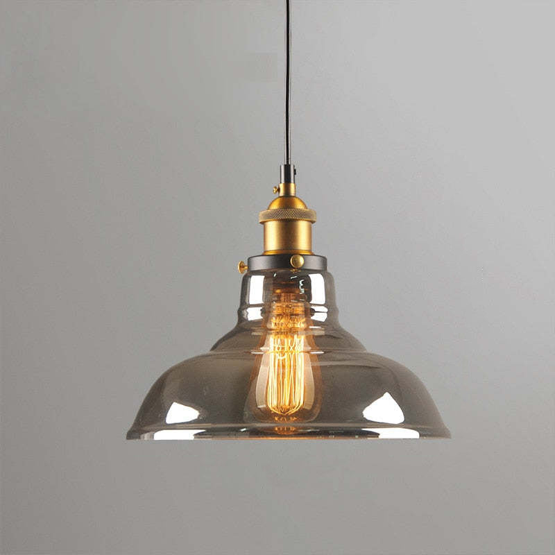 Vintage Glass Chandelier – Retro Nordic Pendant Light Fixture
