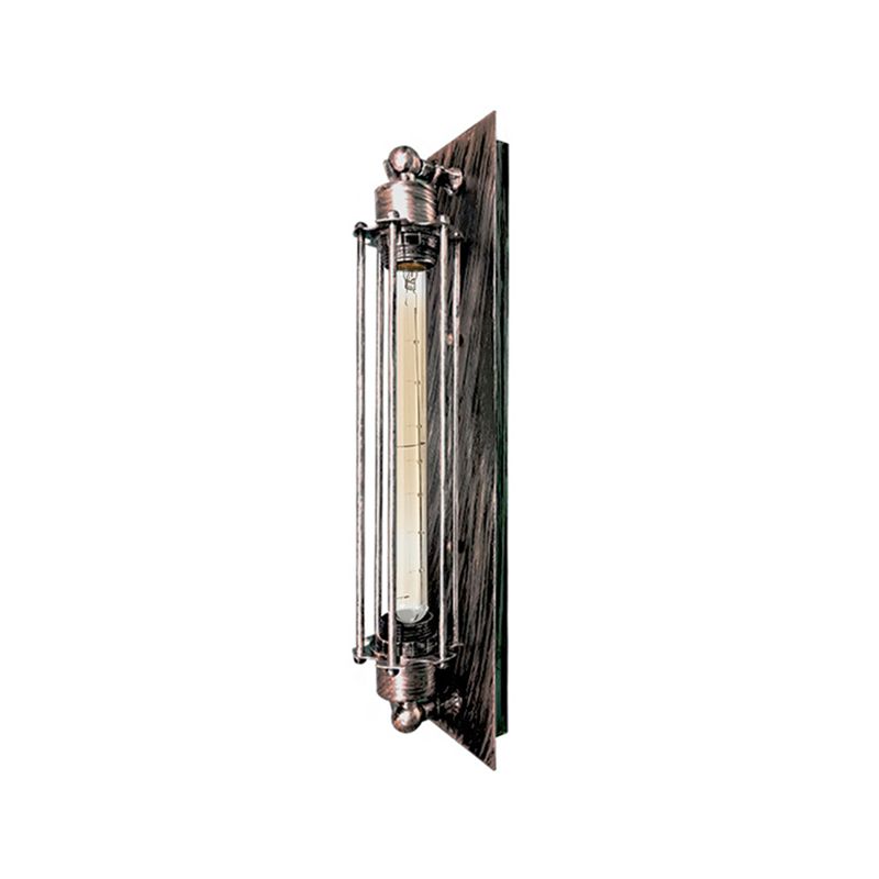 Alessio Vintage Cylinder Metal Wall Lamp – Black, Red, Silver, Gold
