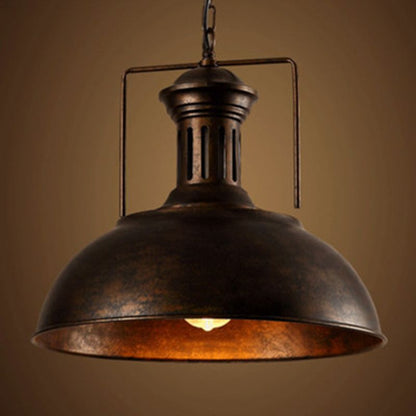 Alessio Vintage Rustic LED Pendant Light – Metal Shade, E27 Socket