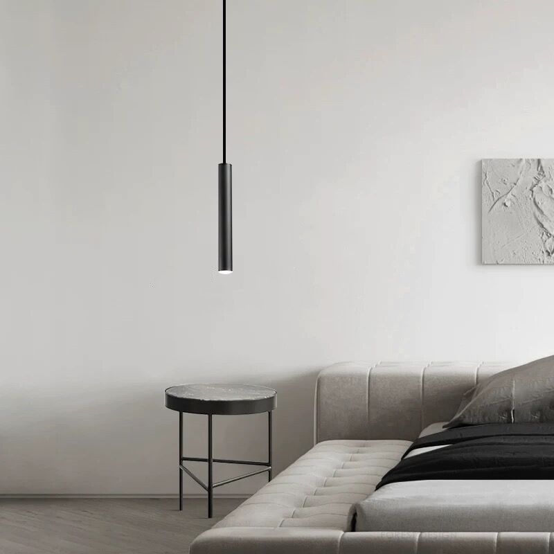 Sleek Black Cylinder Pendant Lamp for Modern Homes