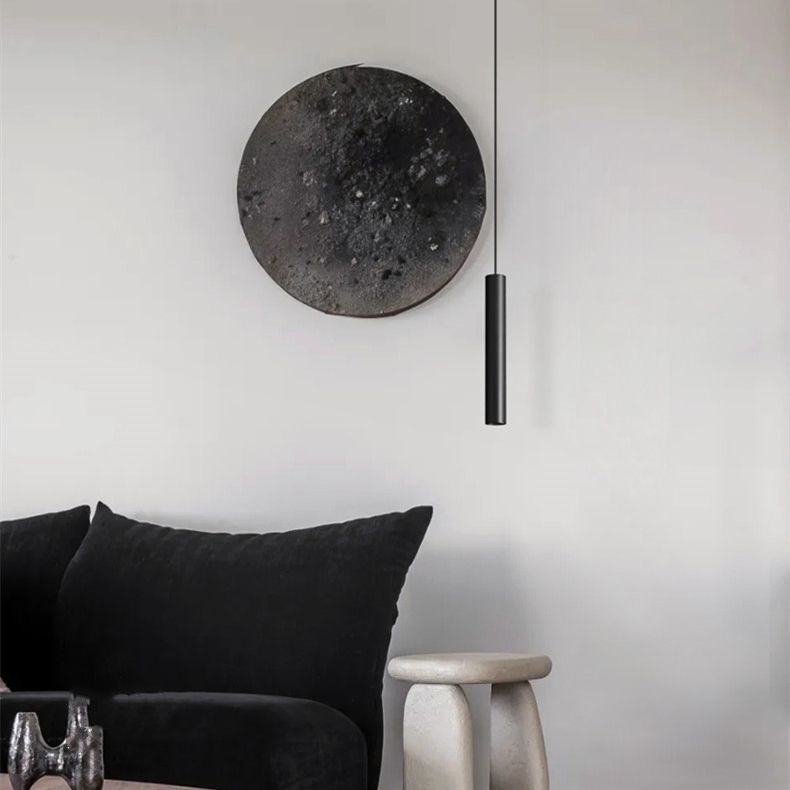 Sleek Black Cylinder Pendant Lamp for Modern Homes