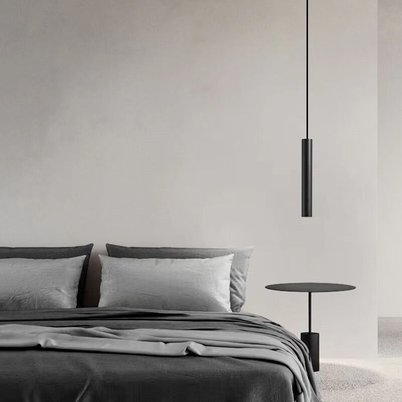Sleek Black Cylinder Pendant Lamp for Modern Homes