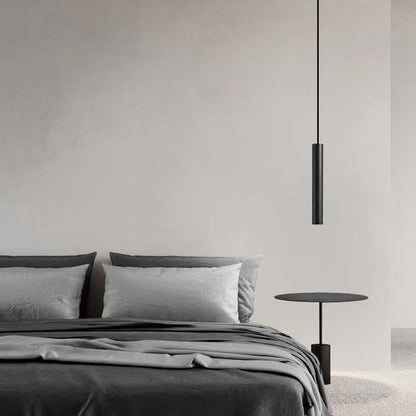 Sleek Black Cylinder Pendant Lamp for Modern Homes