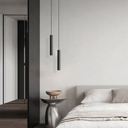 Sleek Black Cylinder Pendant Lamp for Modern Homes