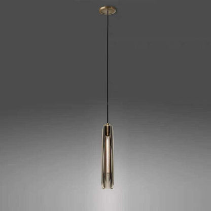 Brass LED Glass Pendant Lamp – Small Chandelier