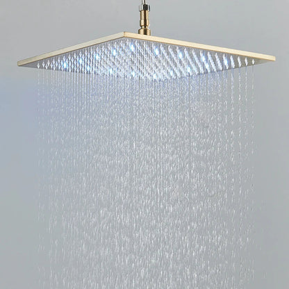16" Square Stainless Steel Shower Head Colorful LED Rain Shower Light-Rain Shower Heads-Index Bath-Golden-Index Bath