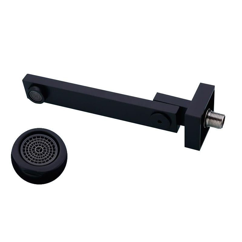180 Degree Solid Bass Wall Outlet Wall Mounted Shower Spout-Shower Faucet-Index Bath