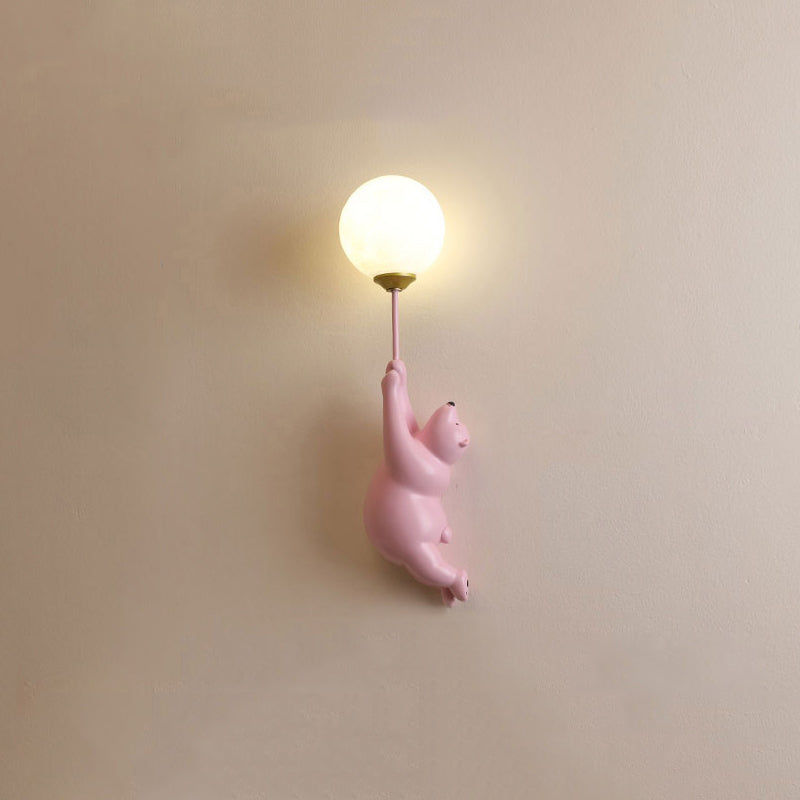 Fateh Bear Balloon Ceiling Light – LED Flush Mount, 3 Colours