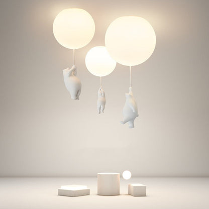 Bear Balloons Ceiling Light – LED Flush Mount, 3 Colours