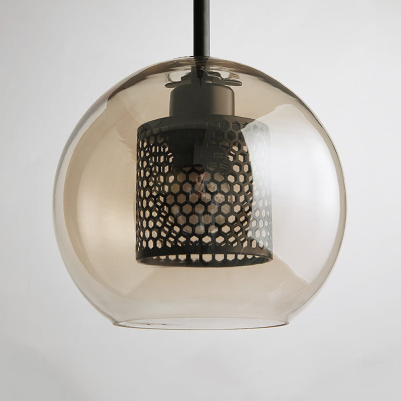 Gold Pendant Light With Glass Shade Soft Glow