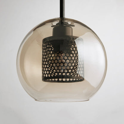 Gold Pendant Light With Glass Shade Soft Glow