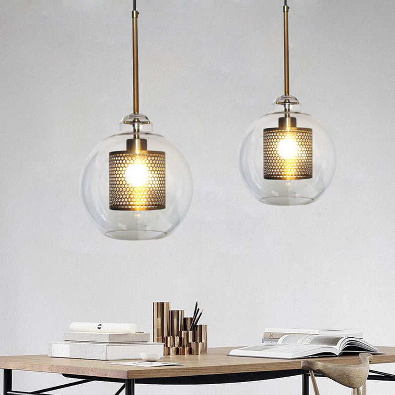 Gold Pendant Light With Glass Shade Soft Glow