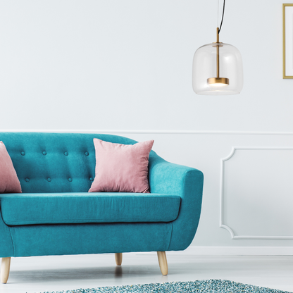 Hailie 3-Color Glass Pendant Light – 9.8/13.8", LED, Dimmable