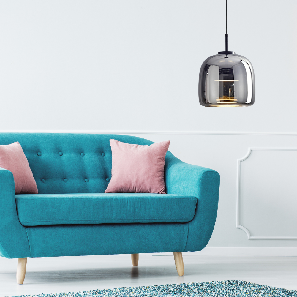 Hailie 3-Color Glass Pendant Light – 9.8/13.8", LED, Dimmable