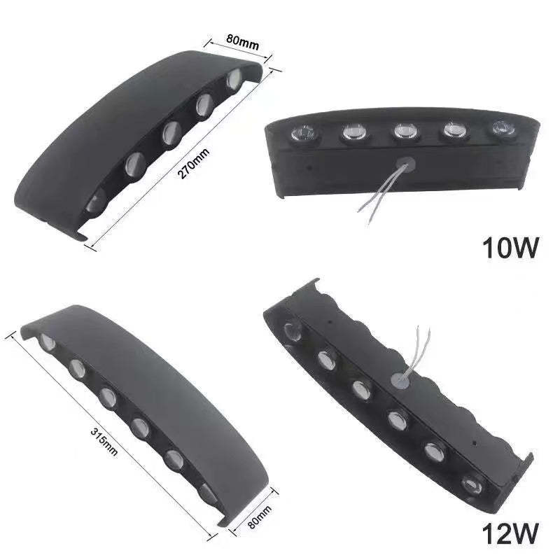 IP65 RGB LED Wall Light – Waterproof Aluminum Outdoor/Indoor Lamp