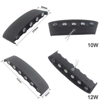 IP65 RGB LED Wall Light – Waterproof Aluminum Outdoor/Indoor Lamp