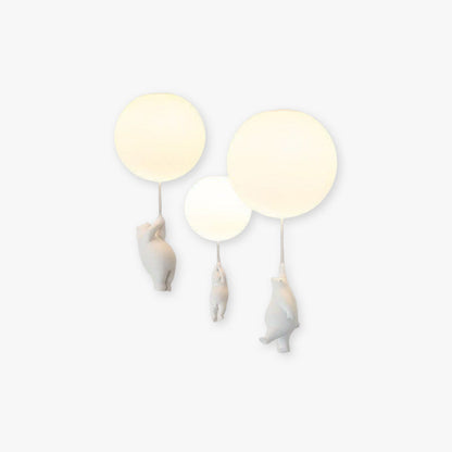 Bear Balloons Ceiling Light – LED Flush Mount, 3 Colours