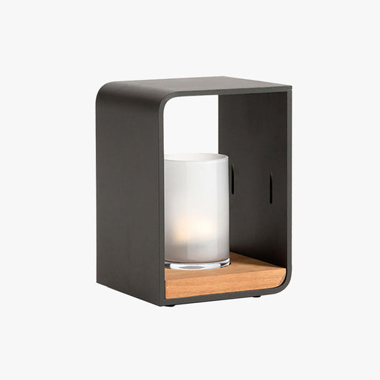 Orr Solar-Powered Outdoor Floor Lamp – Minimalist Cuboid Design