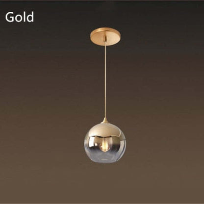 Levy Gradient Pendant Light – Modern Glass Globe, 5.9–15.8"