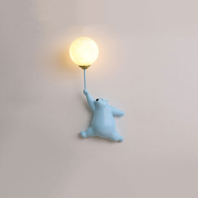 Fateh Bear Balloon Ceiling Light – LED Flush Mount, 3 Colours