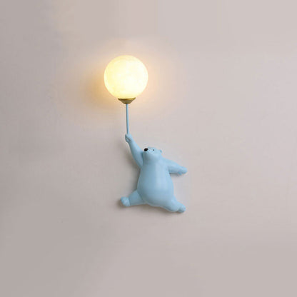 Fateh Bear Balloon Ceiling Light – LED Flush Mount, 3 Colours