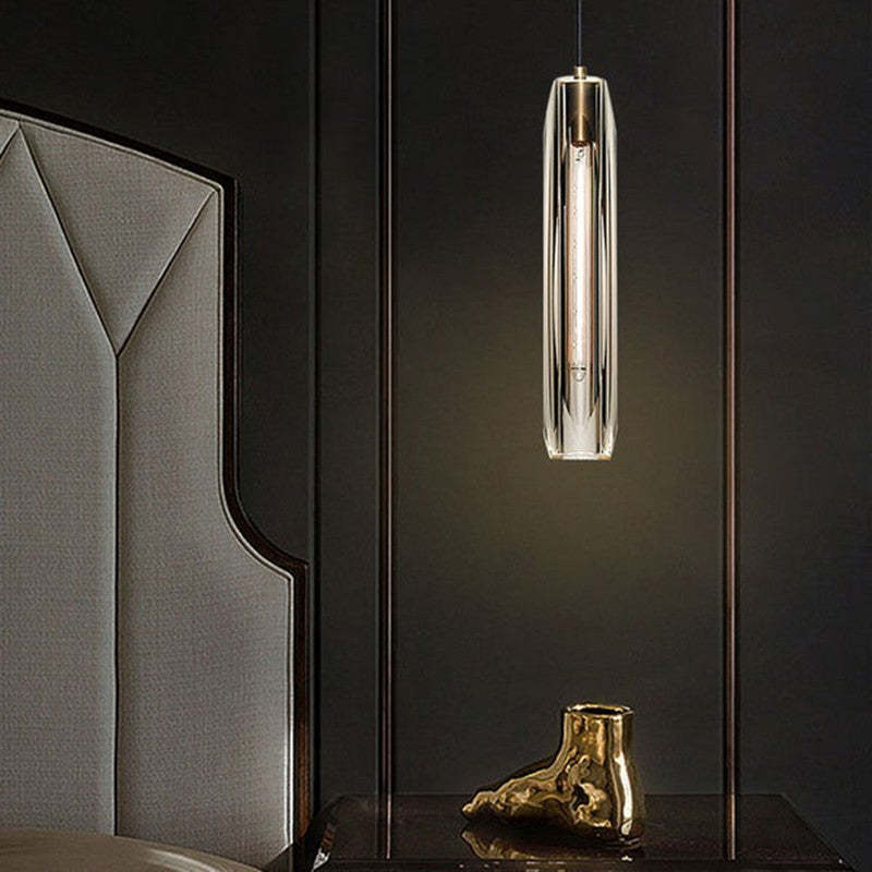 Brass LED Glass Pendant Lamp – Small Chandelier