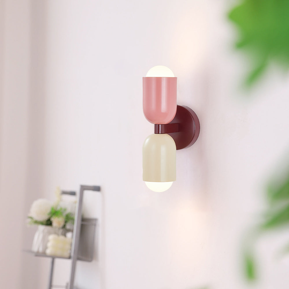 Morandi Double-Headed Wall Lamp – Scandinavian Design