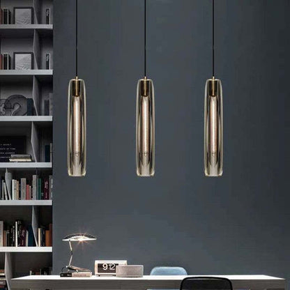 Brass LED Glass Pendant Lamp – Small Chandelier