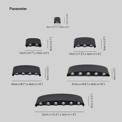 IP65 RGB LED Wall Light – Waterproof Aluminum Outdoor/Indoor Lamp