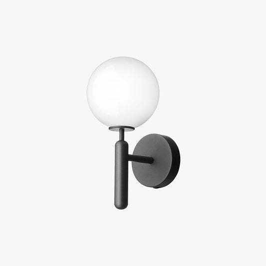 Valentina Vanity Wall Lamp – Black or Gold, Opalescent Glass