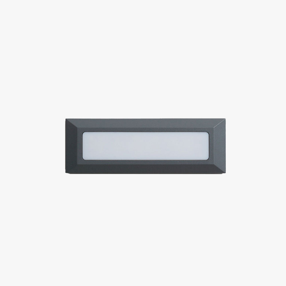 Orr Rectangular Outdoor Deck & Step Light – Black or Grey, 9.1" x 3.1"