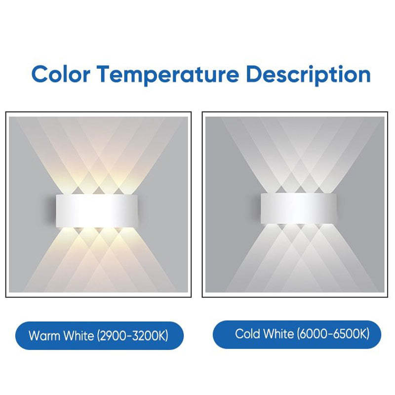 IP65 RGB LED Wall Light – Waterproof Aluminum Outdoor/Indoor Lamp