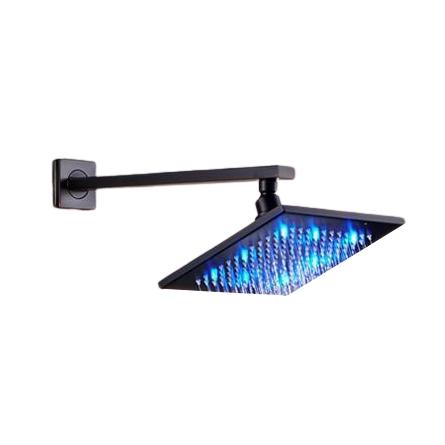 Rain Shower Heads - Wall Mounted Bathroom Top Shower Head With LED Lights