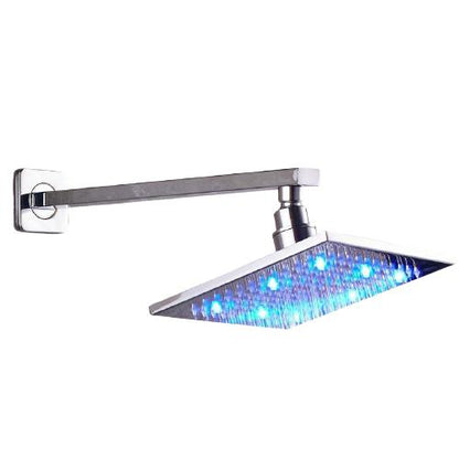 Rain Shower Heads - Wall Mounted Bathroom Top Shower Head With LED Lights