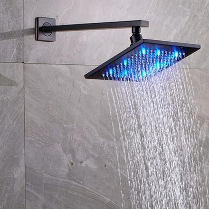 Rain Shower Heads - Wall Mounted Bathroom Top Shower Head With LED Lights