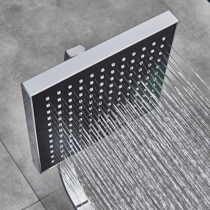 Shower Faucet - 8" Wall Mount Rainfall Shower Head With Handshower Bathtub Mixer Tap